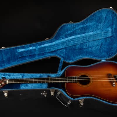 1994 K. Yairi YB-1B - Dark Brown Sunburst | Vintage 4-String Japan Acoustic Bass Pickup | OHSC image 24