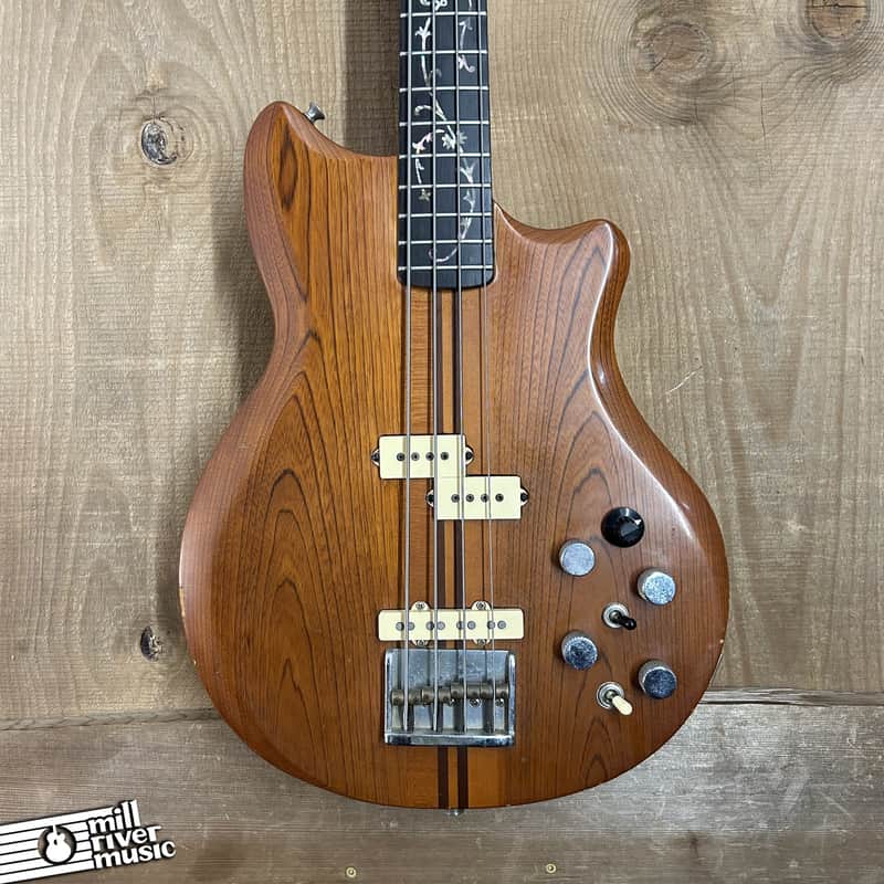 Matao Vintage 1980s Electric Bass Natural image 1