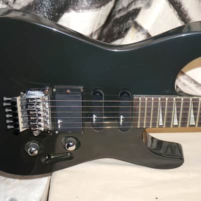 Vintage RARE 1990 Made In USA Jackson Soloist Archtop Neck-Thru Electric Guitar with Case Dark Gray image 3