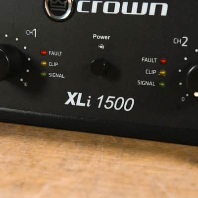 Crown XLi 1500 2-Channel, 450W @ 4Ω Power Amplifier CG013C0 imagen 5