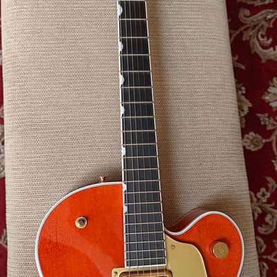 Gretsch G6120TG Players Edition Nashville Hollow Body Orange Stain 2022 w/ String-Thru Bigsby image 3