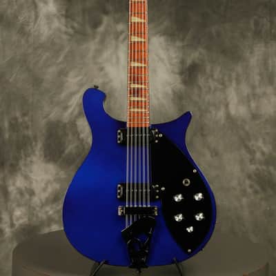 1986 Rickenbacker 620/12 string Midnight Blue BT Black binding + hardware image 2