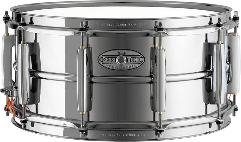 Pearl Sensitone Heritage Alloy Steel 14 Inch x 6.5 Inch Snare Drum l Model STH1465S image 1