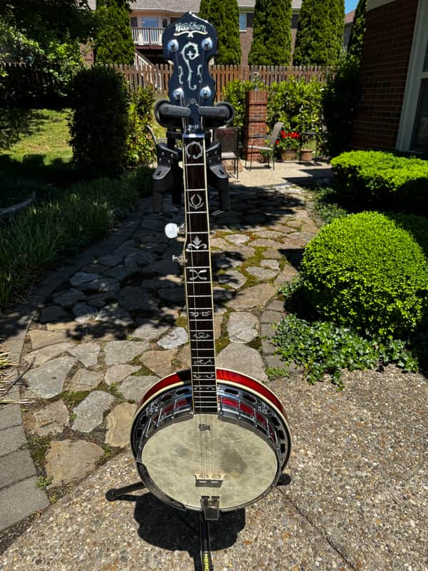 Washburn B-19 5 string banjo 1987 - Sunburst image 1