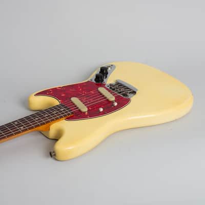 Fender  Duo-Sonic II Solid Body Electric Guitar (1965), ser. #L78307, original tan hard shell case. image 7