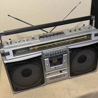 SHARP GF-8585E Rare Vintage MINT Boombox Working Stereo Cassette Radio Warranty image 3