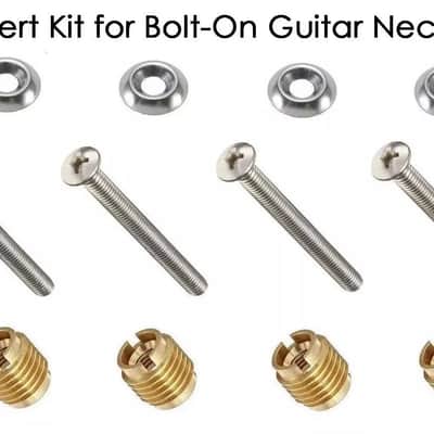 Stainless Steel USA Guitar Neck Repair Insert Kit Bolt On Neck image 1