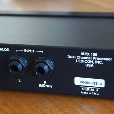 Lexicon MPX 100 Dual Channel Processor image 9