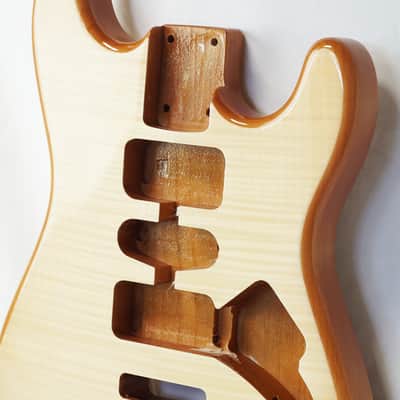 Crafter Series DIY Alder Strat Body Flame Maple Top image 4