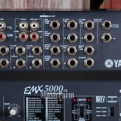Yamaha EMX5000-12 12 Channel Powered Mixer 1000 Watt Mixing Console with Effects image 5