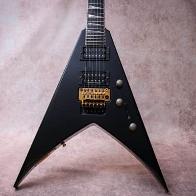 JACKSON USA Signature Dave Mustaine King V Custom 33 of 150# "Black Metal Flake + Ebony" (1996) image 4