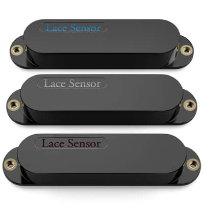 LACE Sensor "Blue Fire Set" 3-Pack Single Coil Pickups - Black image 2