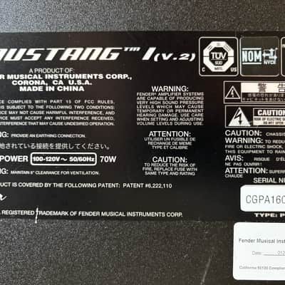 Fender Mustang 1 V.2 modeling guitar amp - Black image 4