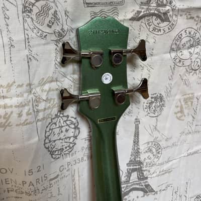 2021 Epiphone Embassy Pro Electric Bass, Wanderlust Green Metallic image 3