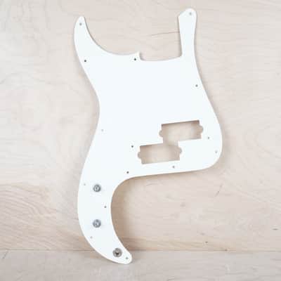 Fender PB62 PB57 LH Precision P Bass Pickguard Left Handed Prewired Loaded with Pots, Capacitor, and Jack MIJ / CIJ White 1 Ply Unused Old Stock 13 Hole Vintage Style Reissue image 1