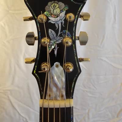 Handmade F hole custom violin model 2004 - Beautiful gloss with massive inlays image 2