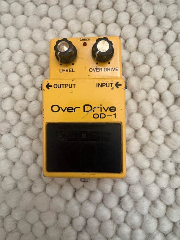 Boss OD-1 Over Drive (Black Label) 1977 - 1985 - Yellow image 1