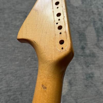 Vintage 1962 Fender Jaguar A Neck Original Frets & Bushings image 2