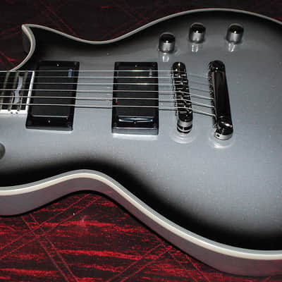 ESP LTD EC1000 Deluxe Electric Guitar Silver Sunburst EMGs image 1
