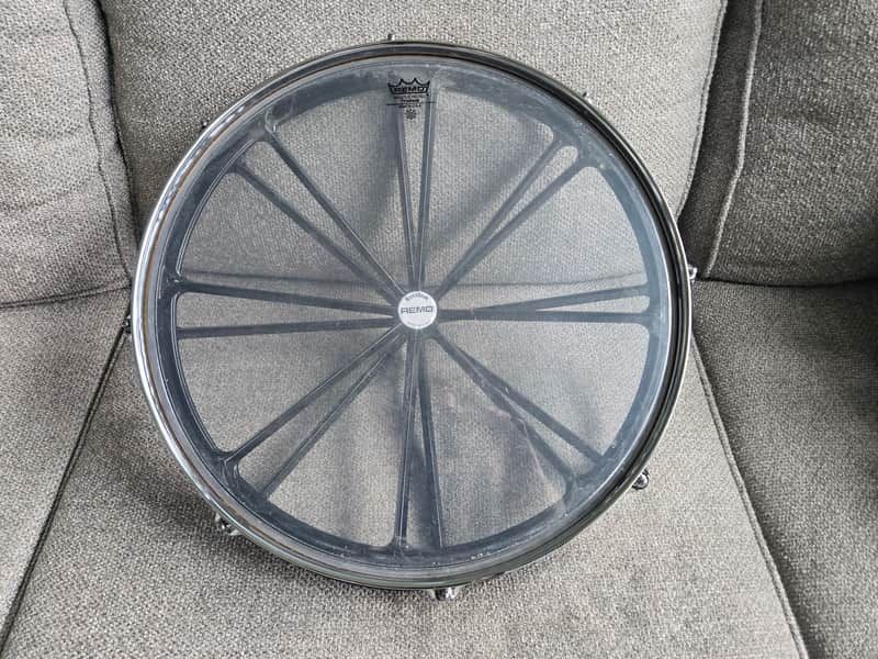 Remo 18 inch roto tom drum #1 - black image 1