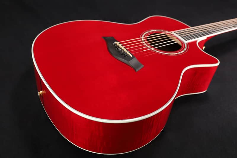 Taylor 614ce Grand Auditorium Cutaway Electric with Case LIMITED Red USED 114 image 1