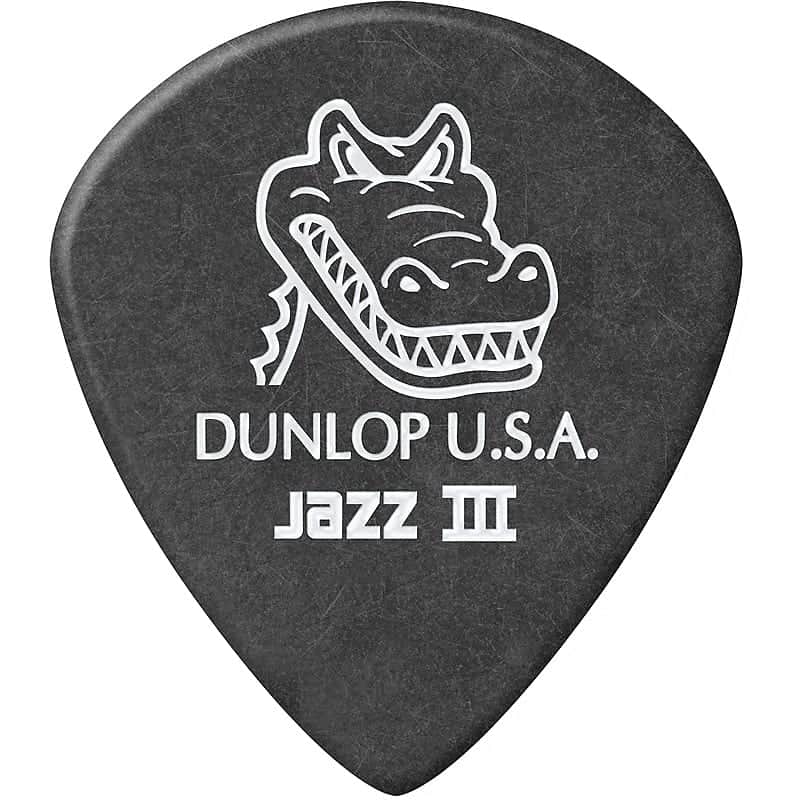 Dunlop 571P14 Gator Grip Jazz III 1.4mm Guitar Picks (6-Pack) image 1