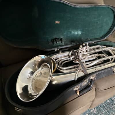 H.N. White Company “King U.S.” 5-valve double bell euphonium image 4