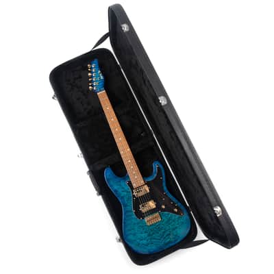 Jamstik Deluxe MIDI Guitar - Blue - B-Stock 2025 - Blue Flamed Maple Veneer with Transparent Finish image 7