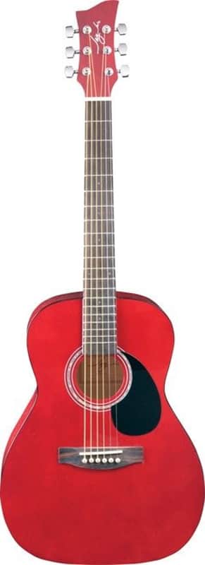 Jay Turser USA Guitar  3/4 Size Acoustic Trans Red JJ43-TR-A-U image 1