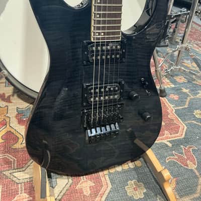 ESP LTD M-200FM Electric Guitar - See Thru Black image 4