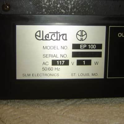 ELECTRA EP-100 Analog Delay, Mic & Instrument Inputs, Tone, Repeat, Vintage Unit - Early 80’s - Black image 7