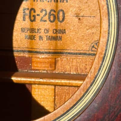 Yamaha FG-260 12-String Jumbo Dreadnought 1974 - 1977 - Natural image 2