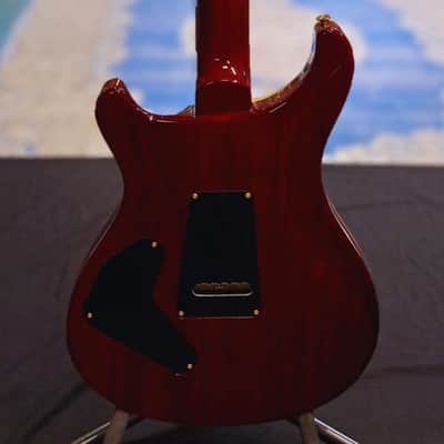 PRS Custom 24 Piezo 10 Top Fire Red Burst 0352064 image 6