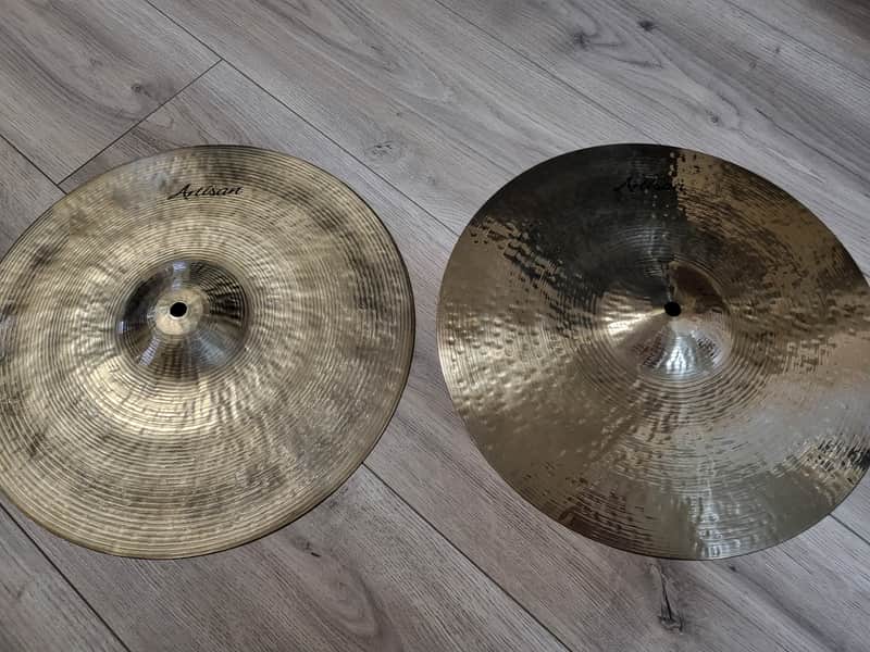 Sabian 14" Artisan Hi-Hat Cymbals (Pair, Brilliant) 2013-Present image 1