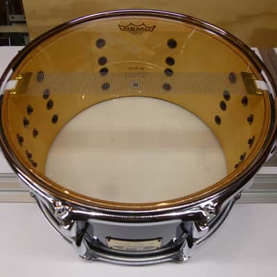 Double A Drums 7.5x14" snare drum former 1st gen Pearl Session tom, ocean blue wrap, video image 6