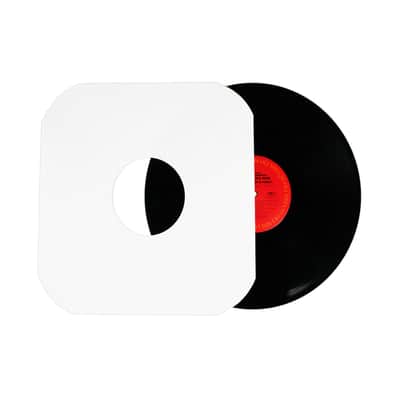 (100) Archival Quality Acid-Free Heavyweight Paper Inner Sleeves with Hole for 12" Vinyl Records - Durable 20# Paper - Easy Record Insertion - #12IW image 6
