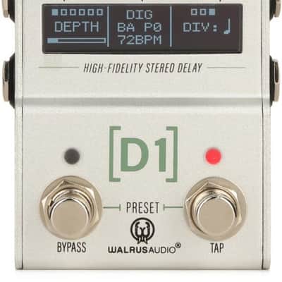 Walrus Audio Mako MKII D1 High-fidelity Stereo Delay Pedal (D1DlyMk2d1) image 1