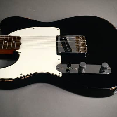 LEFTY! Custom Vintage Boutique NOS Relic Black Nitro Lacquer USA Luther Perkins Exotic Roasted Esquire Tele HSC 7.45 Lb image 9
