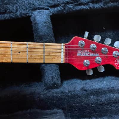 Music Man EVH with the Stoptail - Eddie Van Halen - 1994 translucend red - make me an offer! image 1