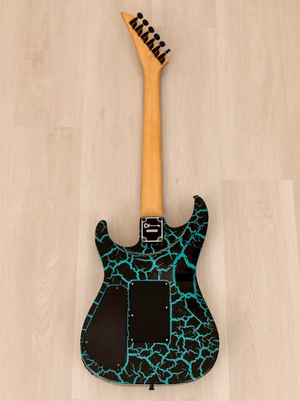 1980s Charvel by Jackson Dinky Custom DK-085-SSH Blue Crackle