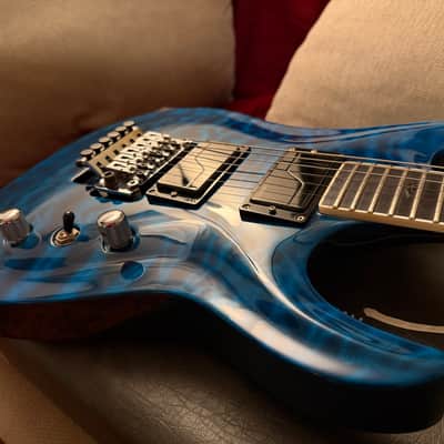 B.C. Rich Custom Shop ASM1 Archtop 2003 - Trans Blue Gloss image 10