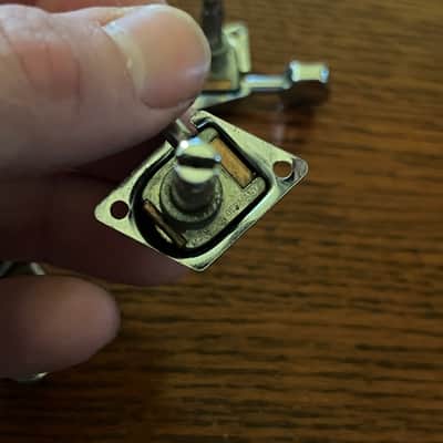 1970s set Fender guitar tuners Stratocaster Telecaster tuning pegs w/ screws and ferrules image 5