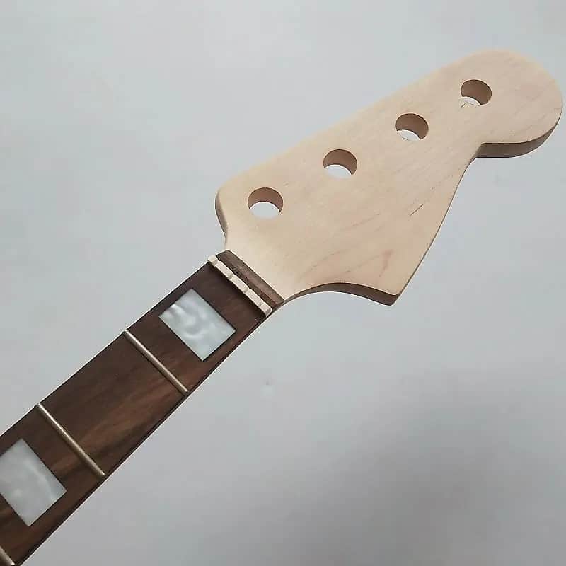 Rosewood Fingerboard 4 String Jazz Bass Style Maple Neck, 20 Frets Fingerboard image 1
