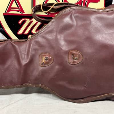 Artistic Products Company (Victoria) Vintage Plasti-Leather (Leather/Vinyl) Gig Bag 1950s - Brown image 6