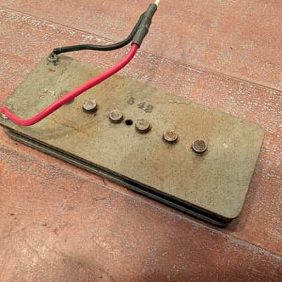 Fender Jazzmaster Guitar Pickup Late 1960s Cream Cover Gray Bobbin 7.91K image 2