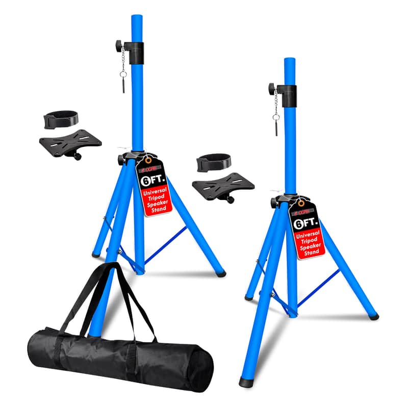 5 Core Speaker Stand Pair Height Adjustable 72" Heavy Duty PA DJ Tripod Studio Monitor Stands image 1