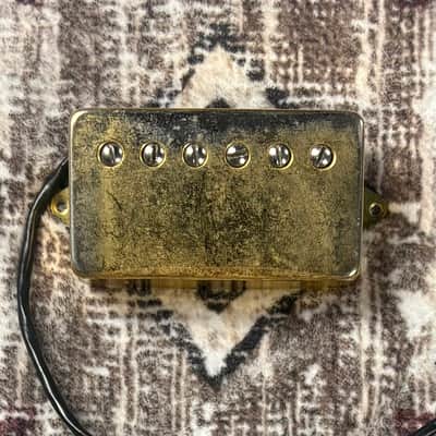 DiMarzio DP155 Tone Zone 4- Conductor Humbucking Guitar Pickup w/ Gold Cover! image 1