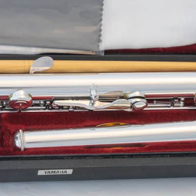 Yamaha YFL-581H (now 687H) Professional Flute All Silver Open-hole *Made in Japan *Cleaned & Serviced image 8