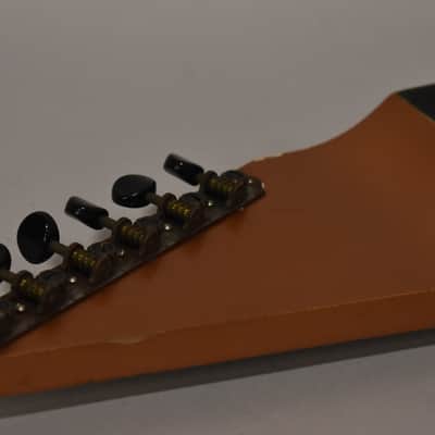 1966 Harmony H-1 "Shark Tooth" 6-String Lap Steel Copper image 12