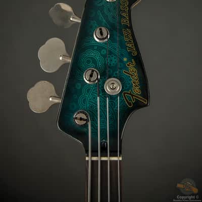 Fender Jazz Bass CUSTOM 1994 Green Paisley image 3